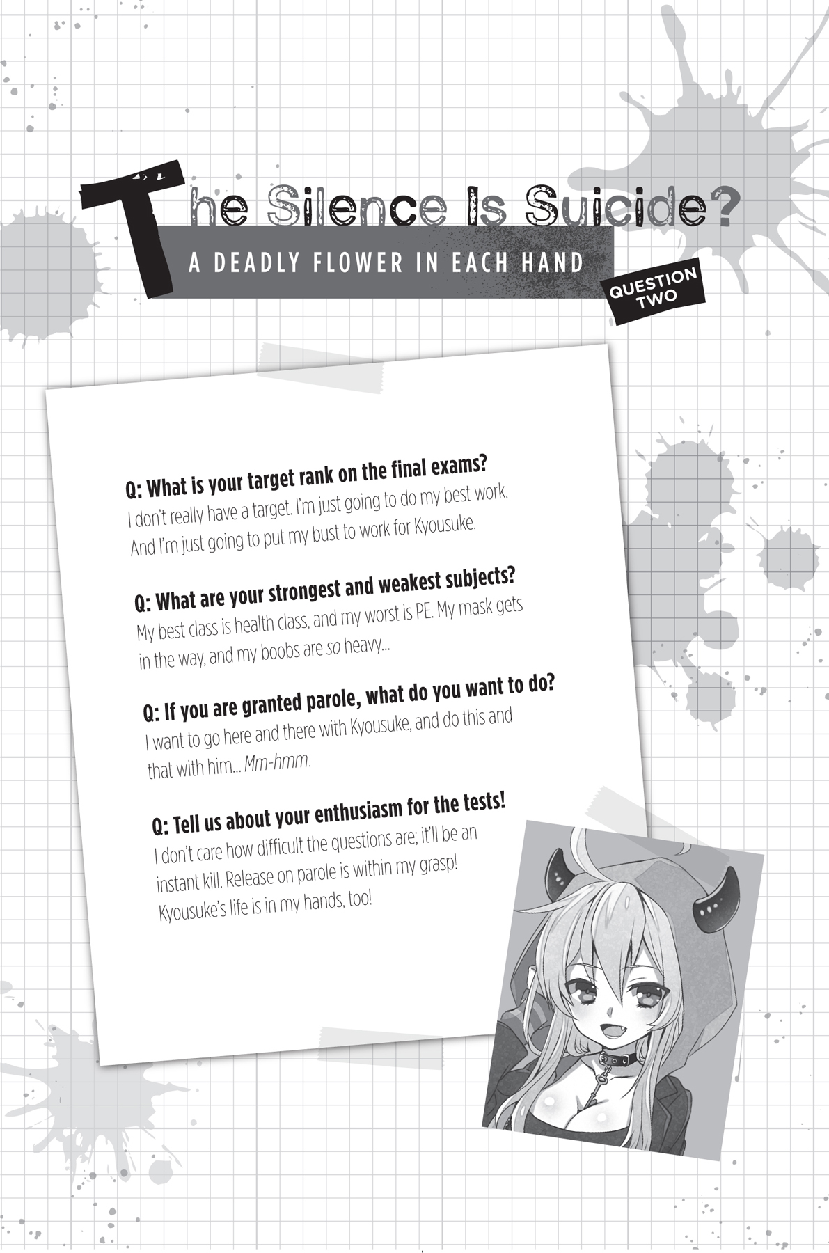 Question Two: The Silence Is Suicide? - 30