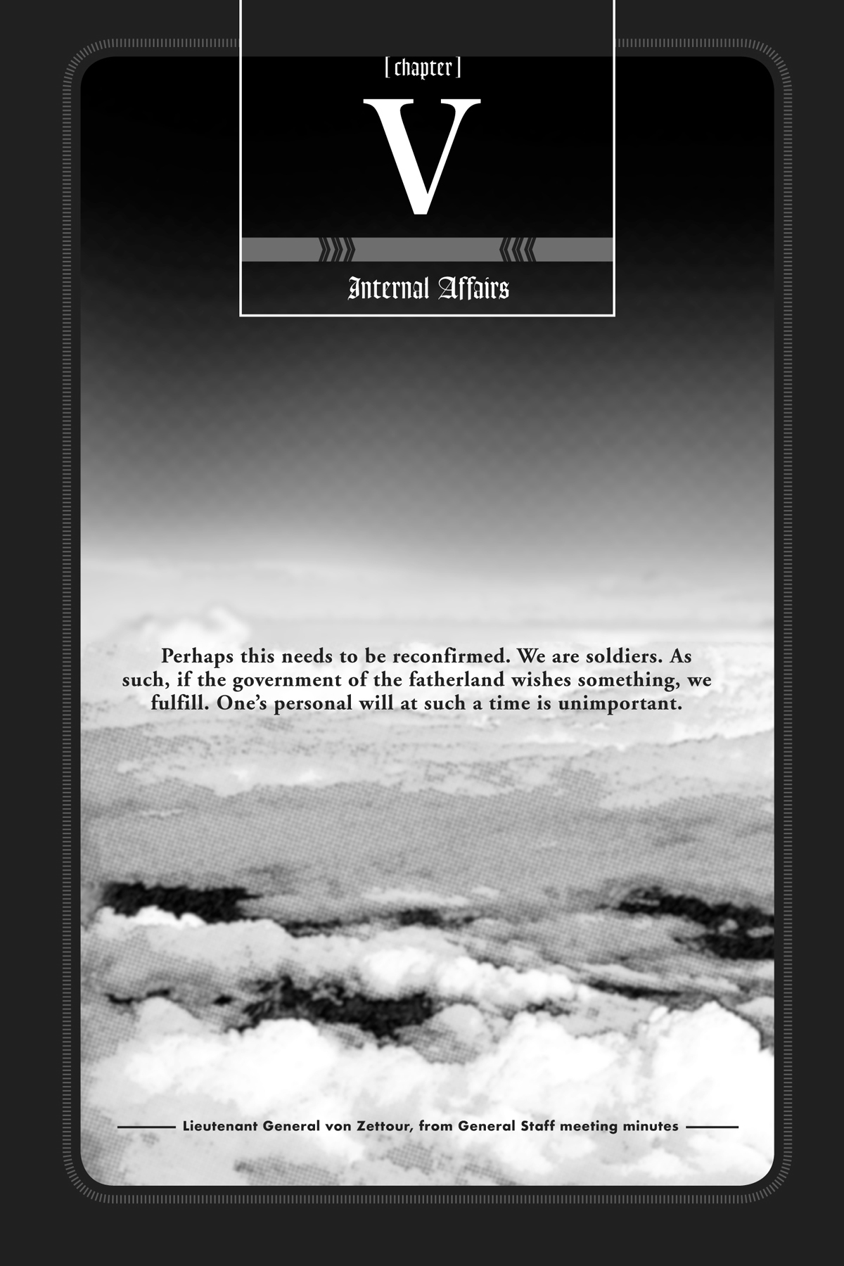 Chapter V: Internal Affairs - 31