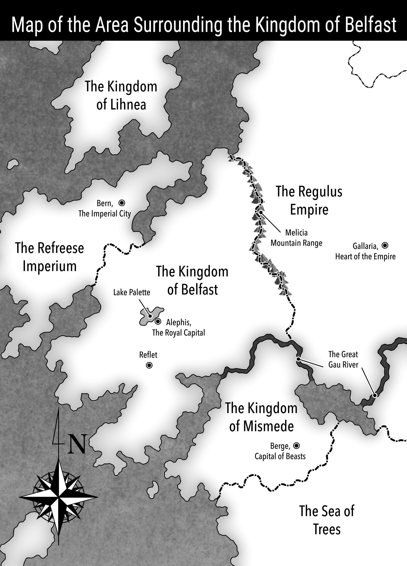 Map of the Area Surrounding the Kingdom of Belfast - 05