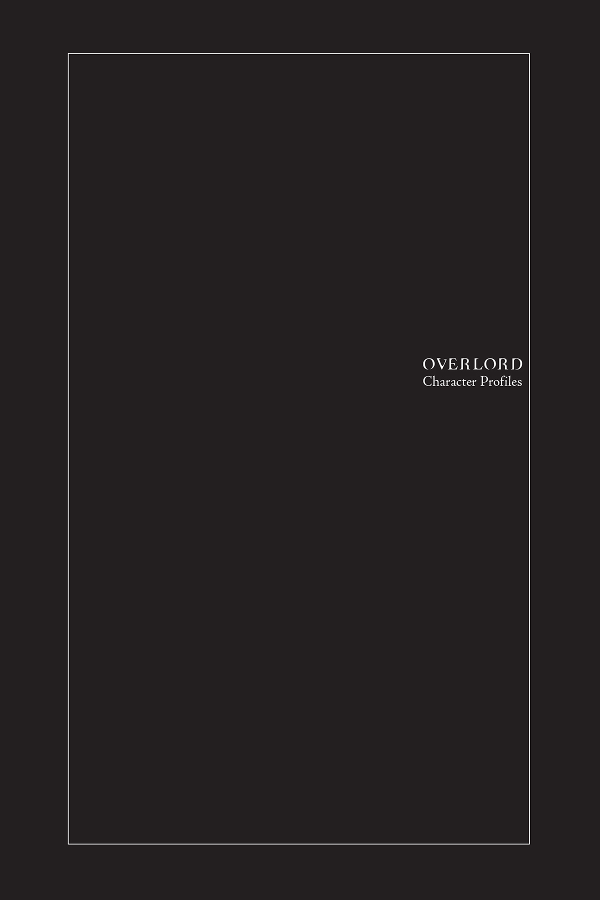 Character Profiles - 12