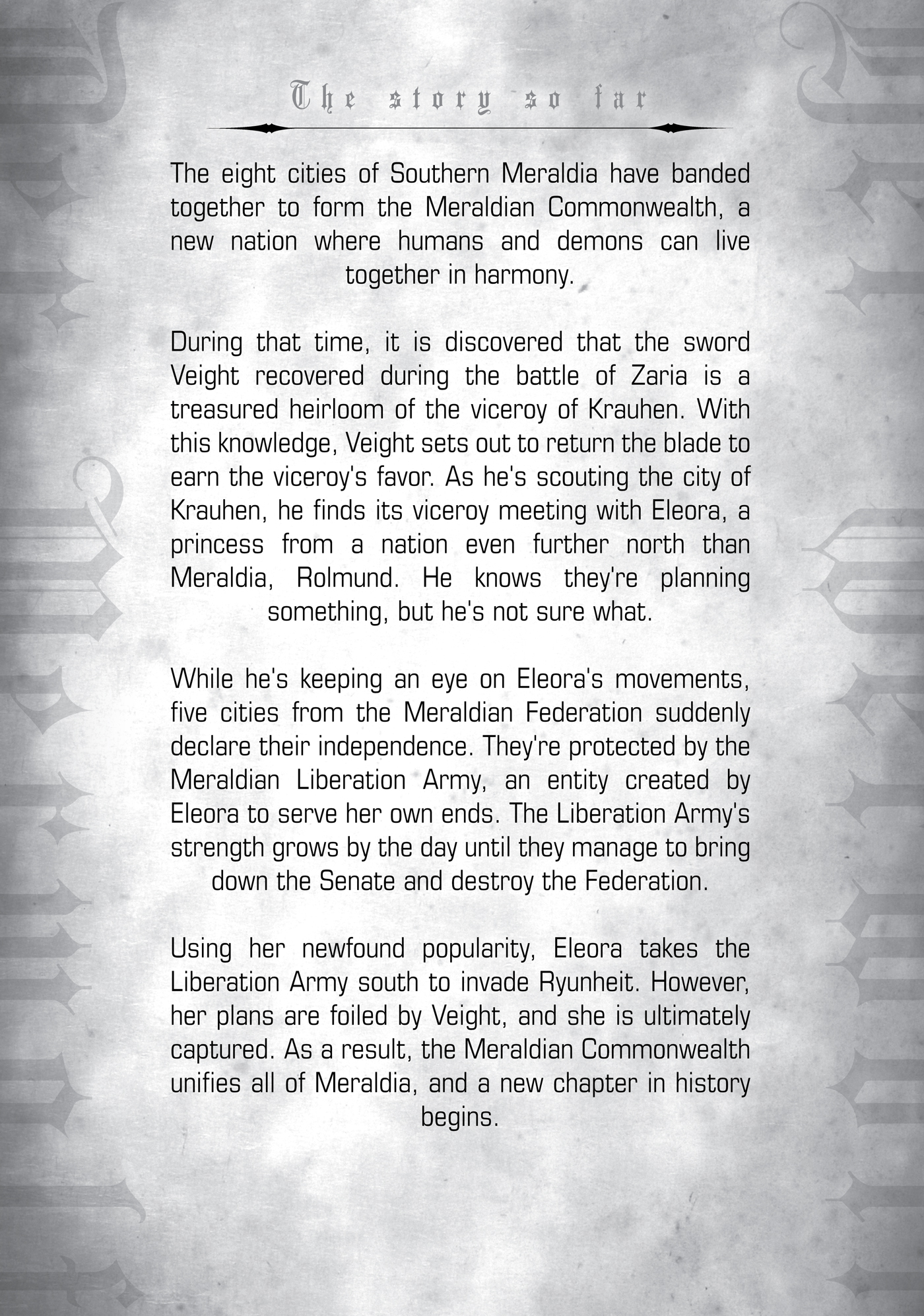 The Story So Far - 07