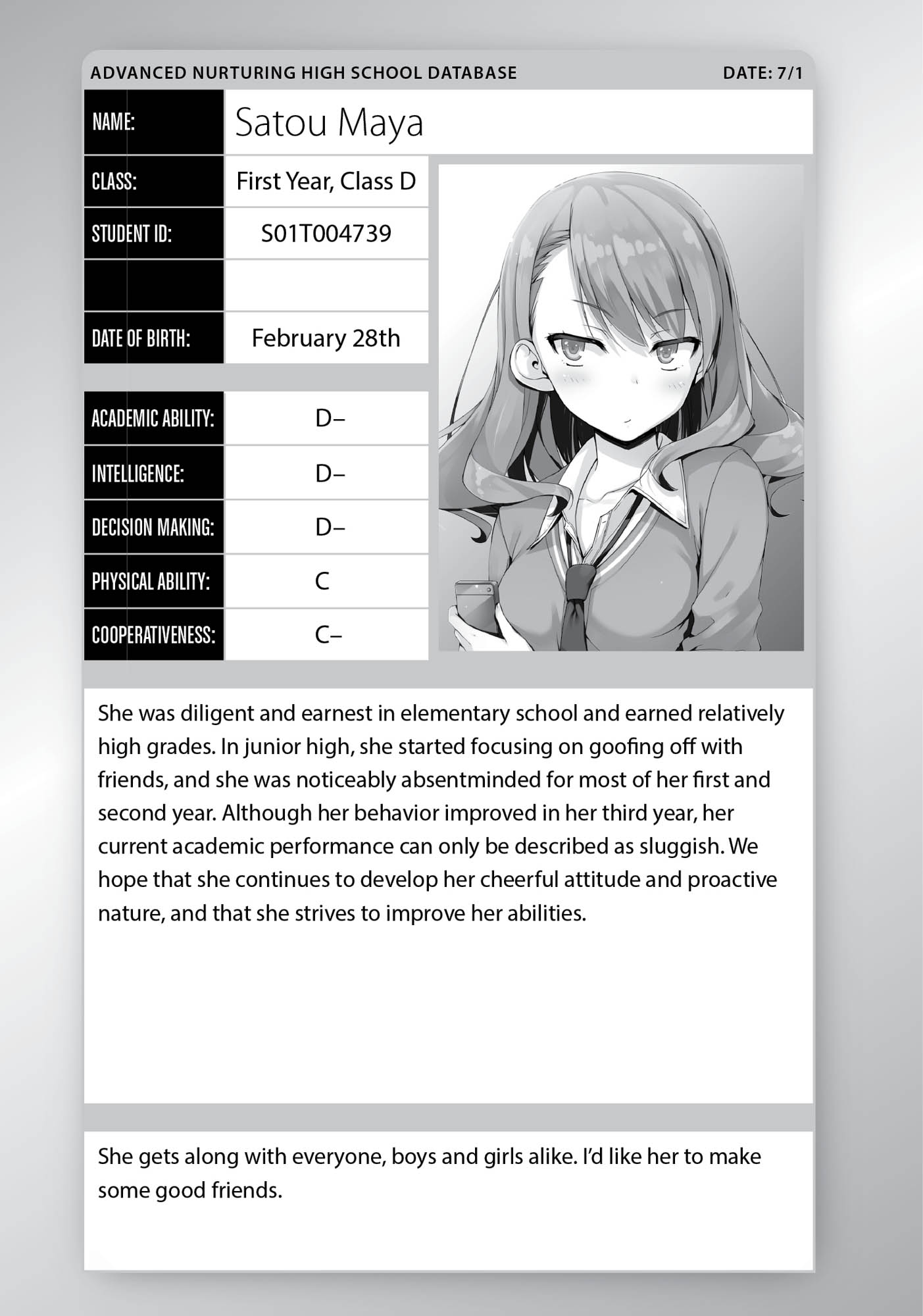 Chapter 2: The Changing Class D - 08