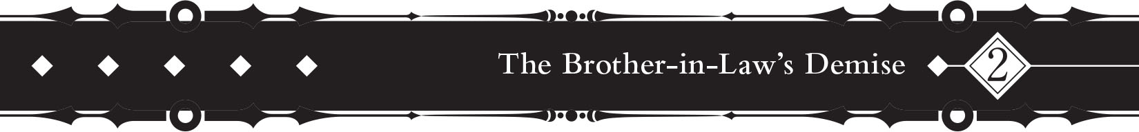 2 &nbsp;The Brother-in-Law’s Demise - 28