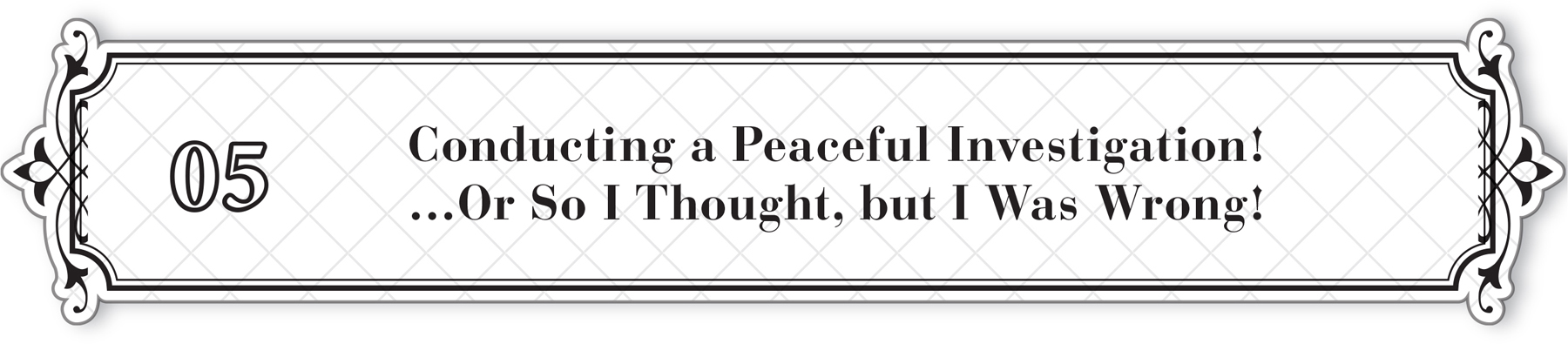 05: Conducting a Peaceful Investigation! …Or So I Thought, but I Was Wrong! - 39