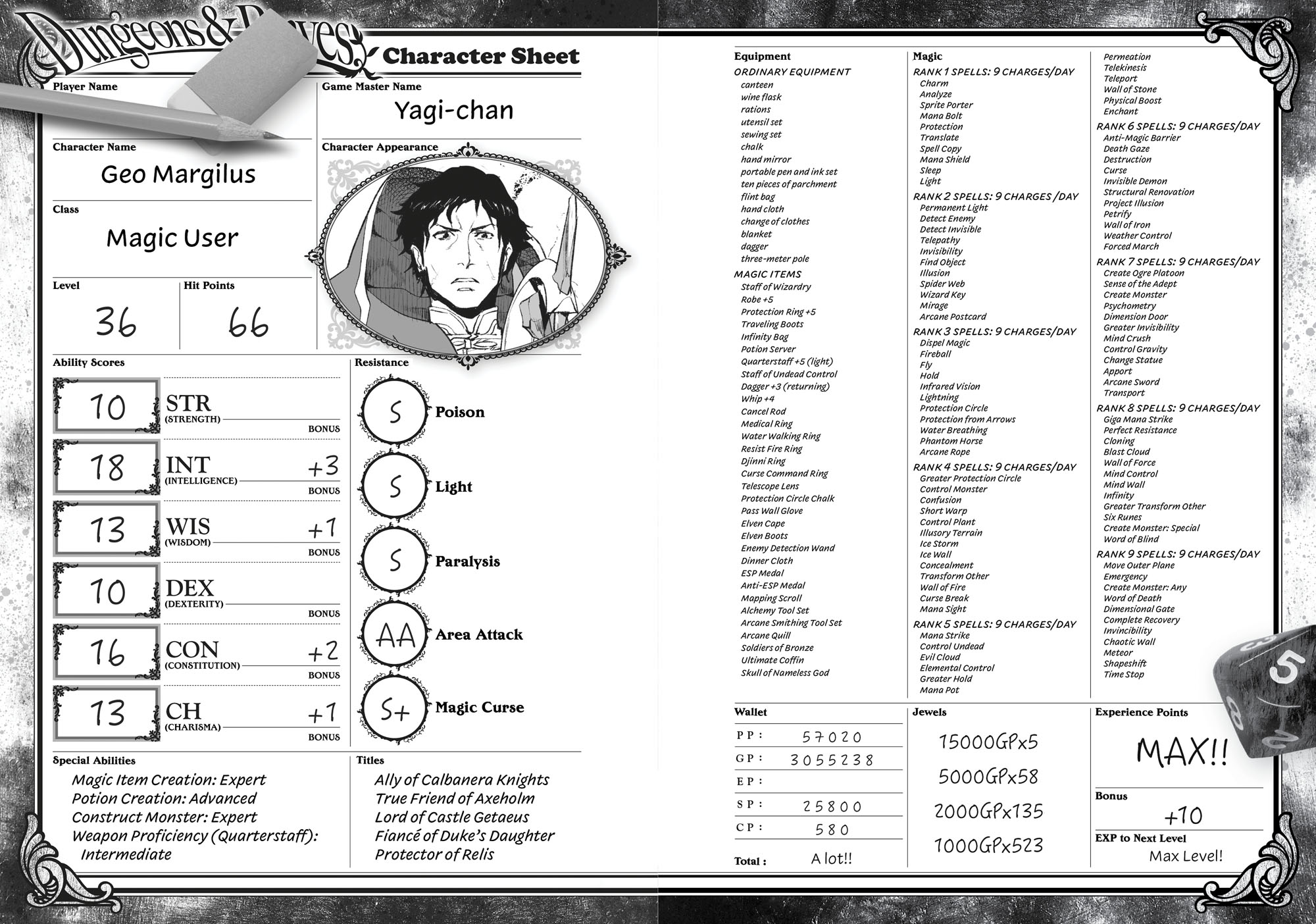 Character Sheet and Setting Material - 10