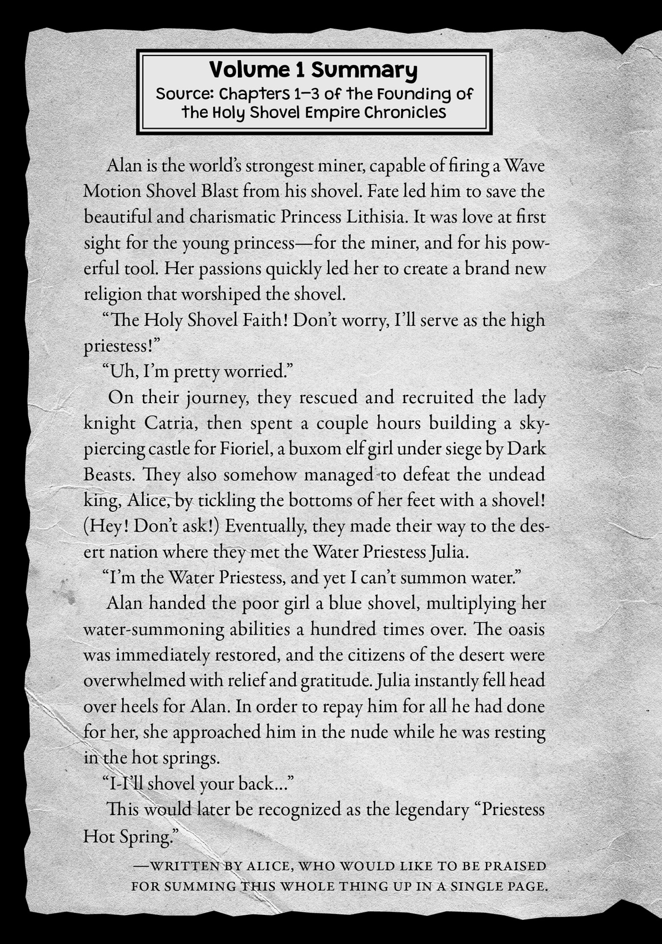 Volume 1 Summary - 09