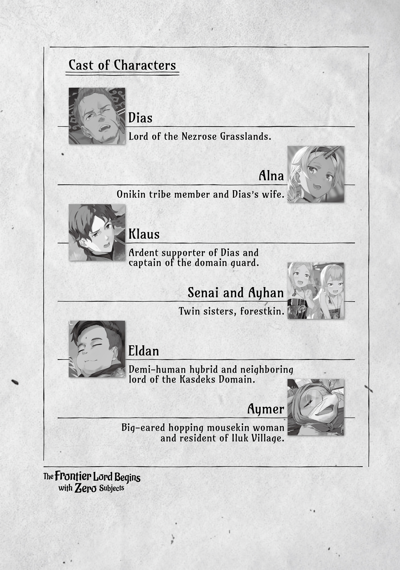 Characters and Aymer’s Report - 02