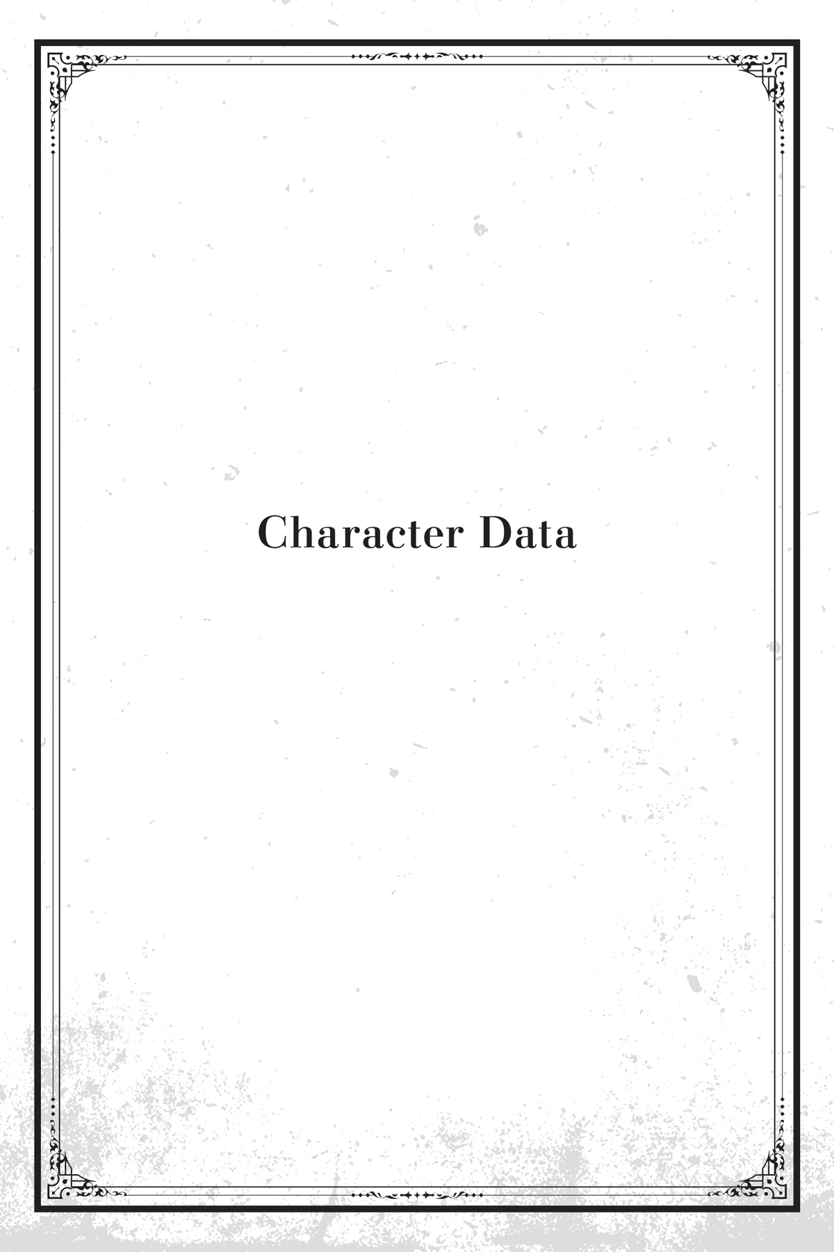 Character Data - 32
