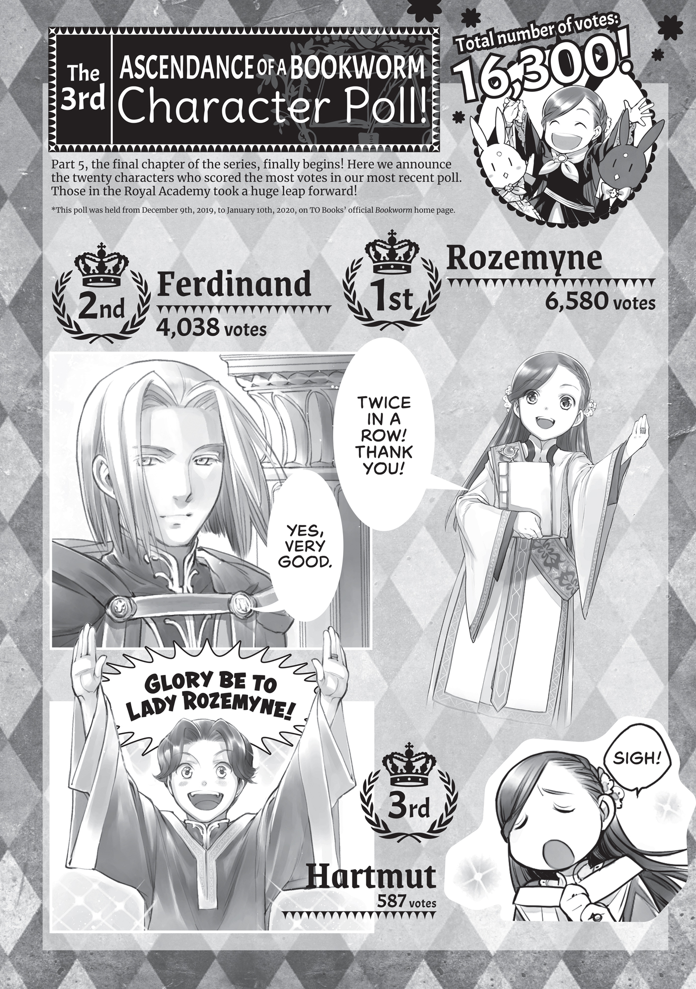 The 3rd Ascendance of a Bookworm Character Poll! - 21