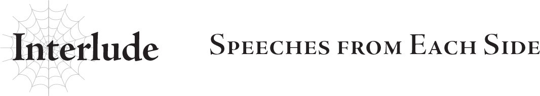 Interlude Speeches from Each Side - 40