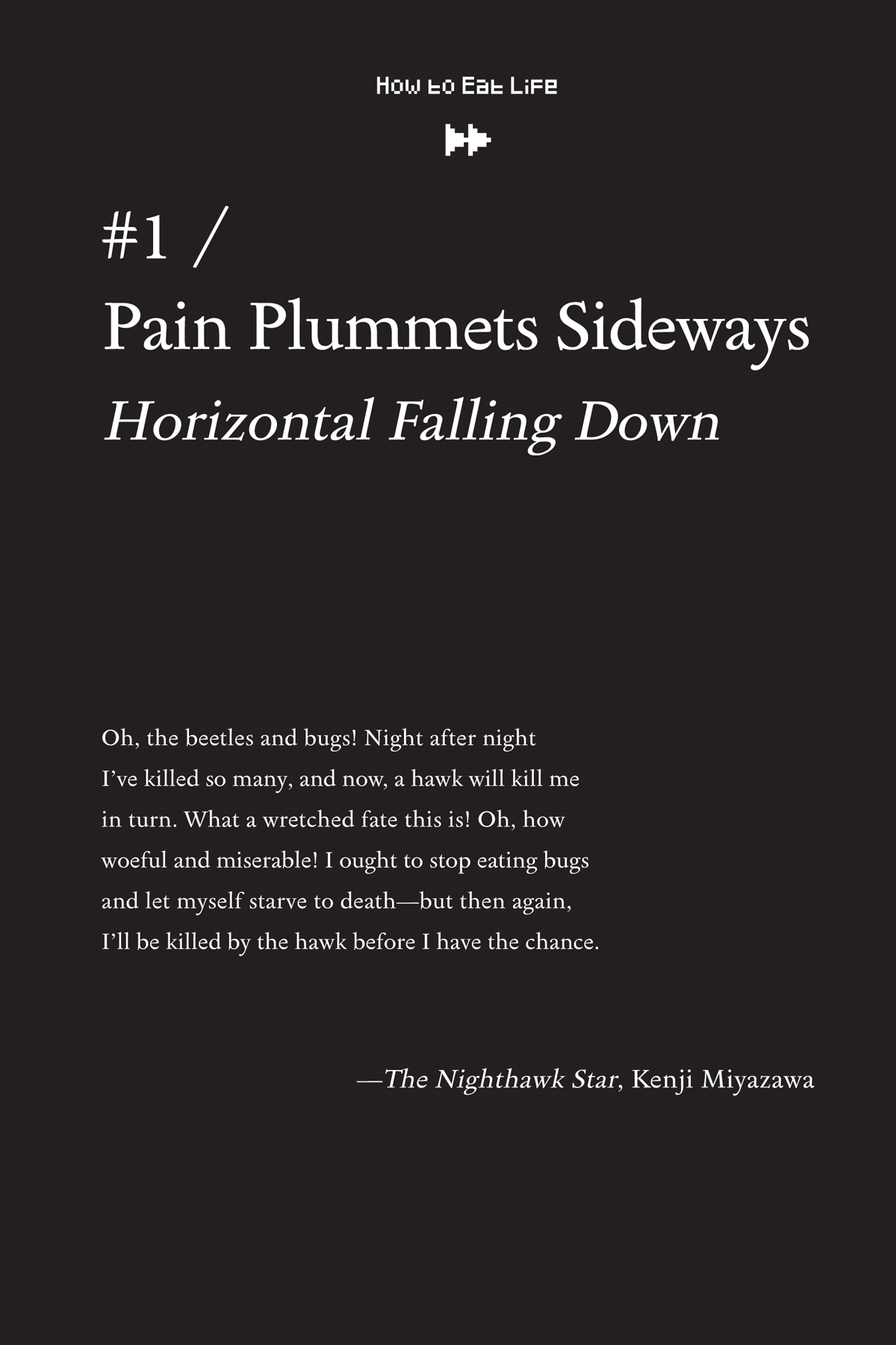 #1 / Pain Plummets Sideways “Horizontal Falling Down” - 10