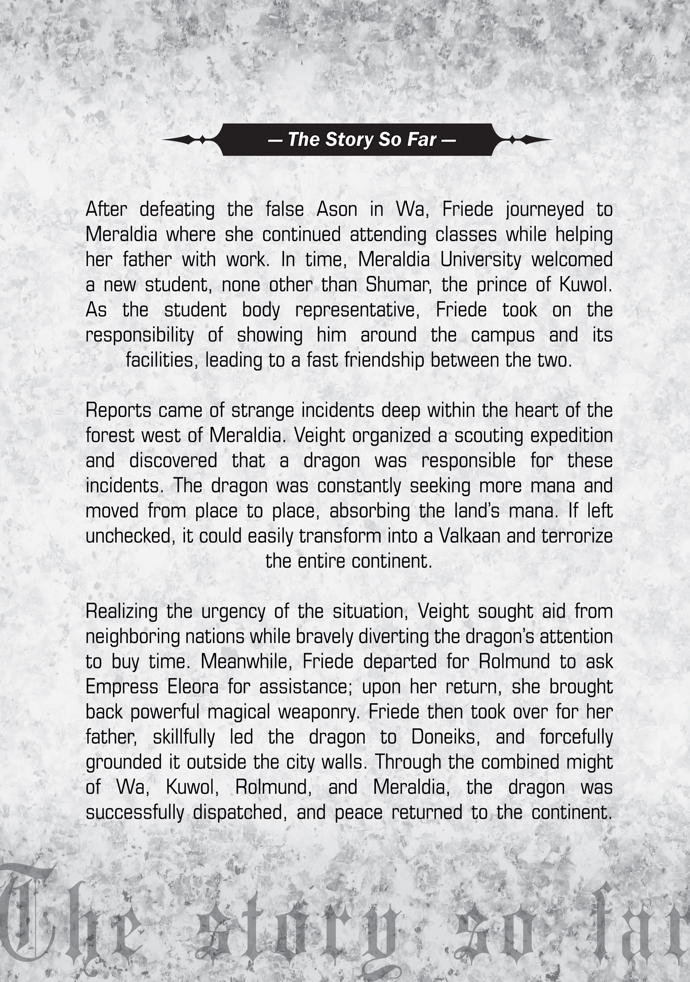 The Story So Far - 09