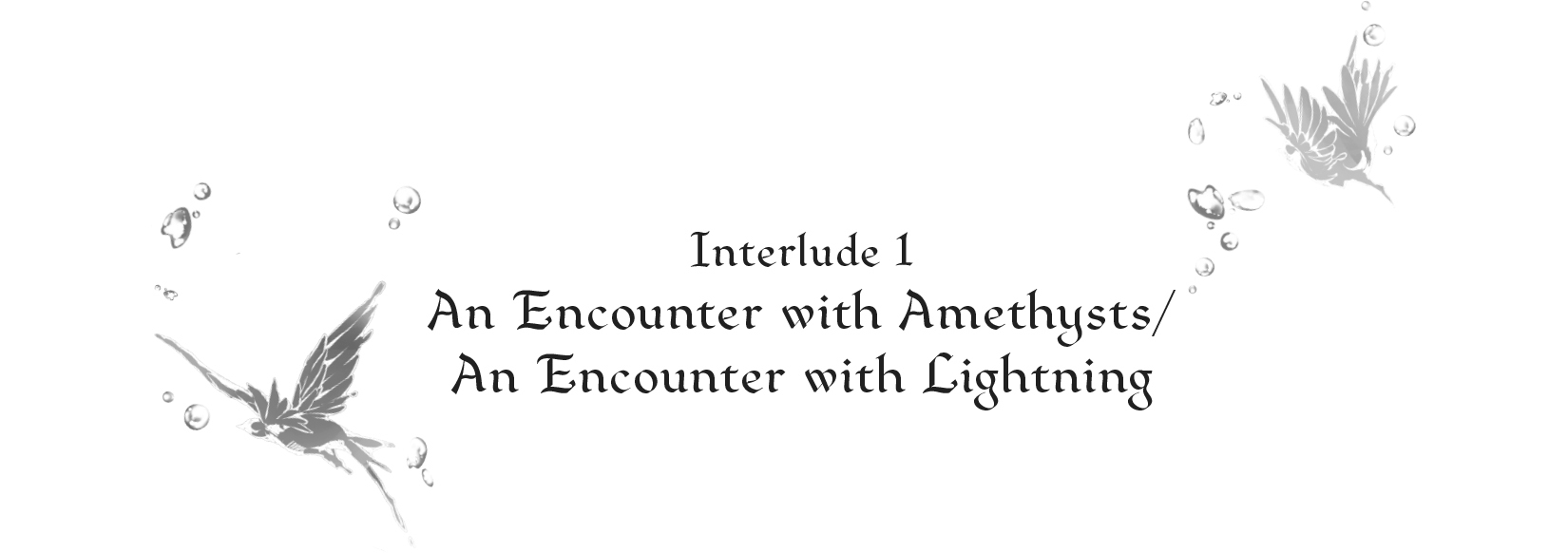 Interlude 1. An Encounter with Amethysts/An Encounter with Lightning - 13