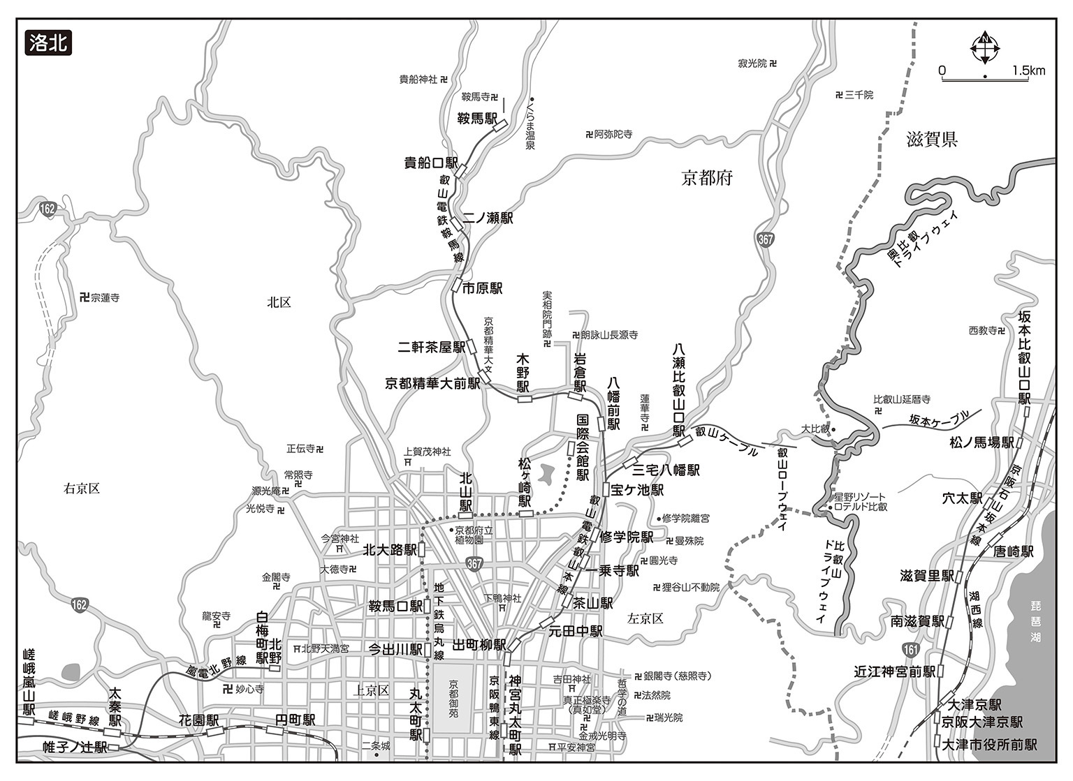 Map of Northern Kyoto - 08