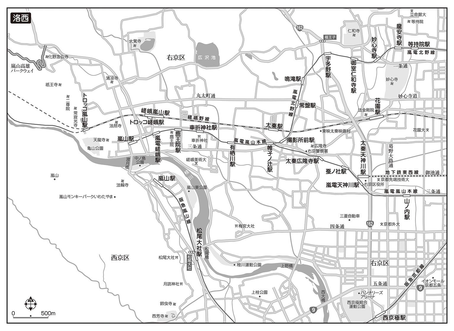 Map of Western Kyoto - 09