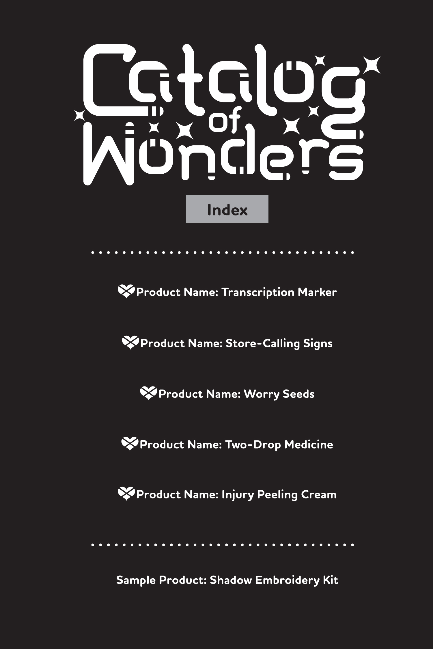 Catalog of Wonders Index - 09