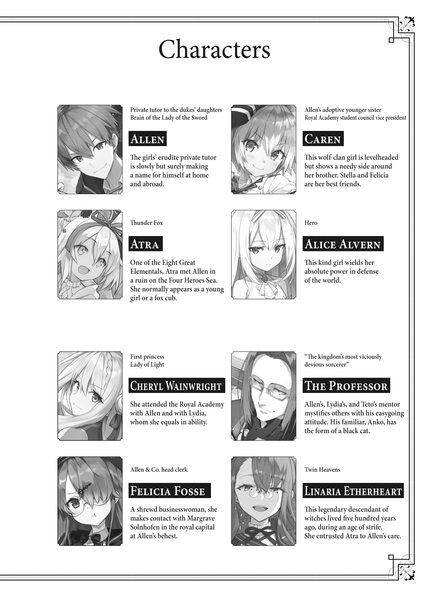Characters - 15