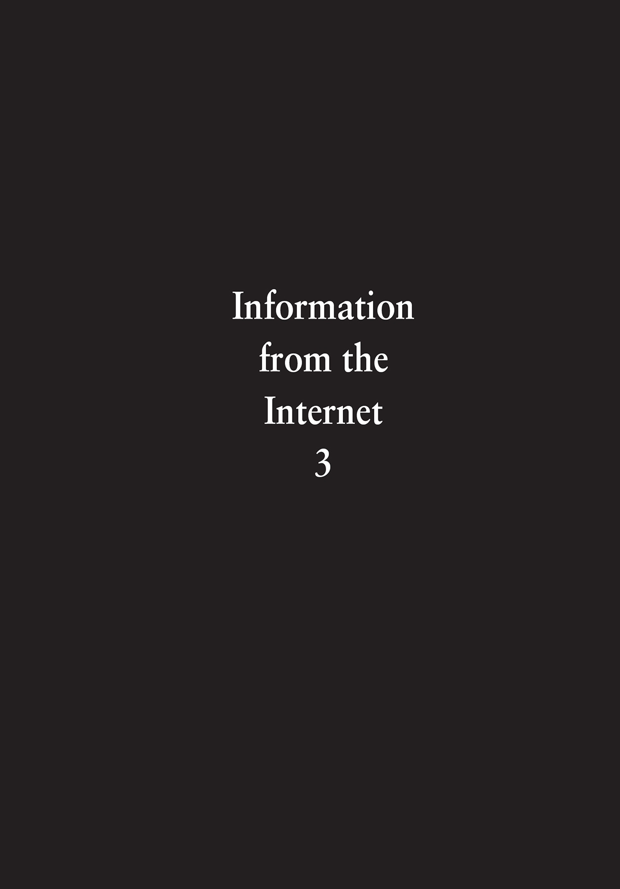Information from the Internet 3 - 39