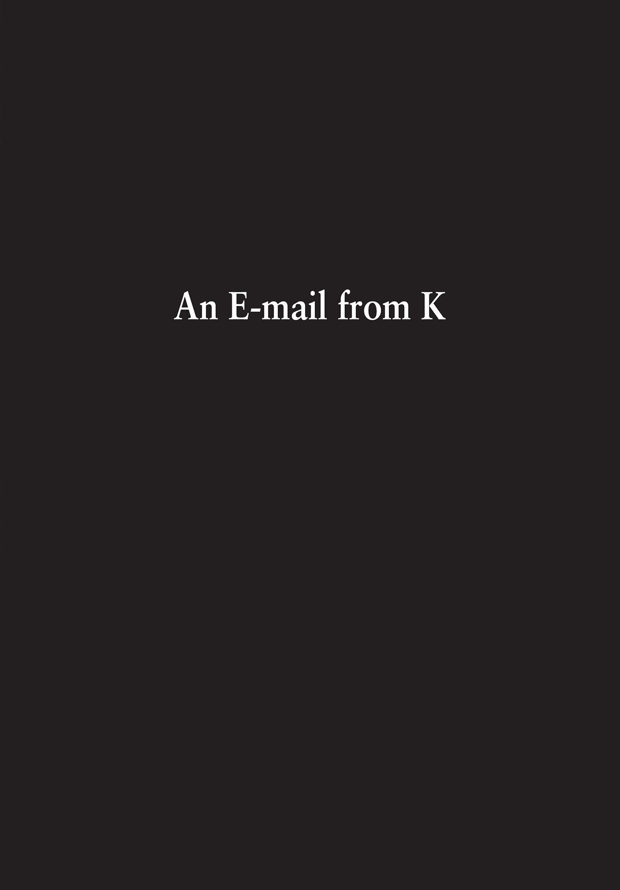 An E-mail from K - 46